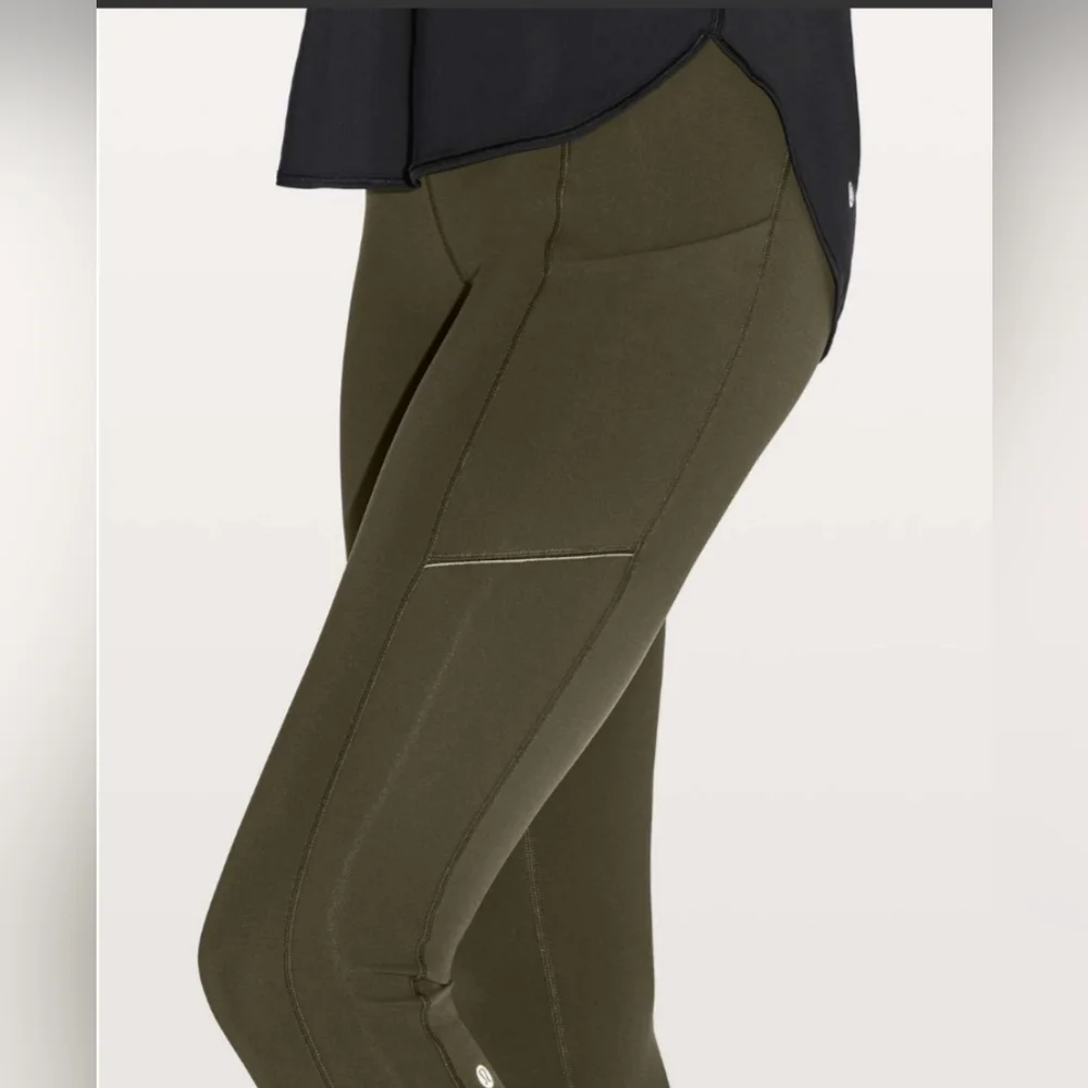 Lululemon Speed Up Tight DWR 28"Dark Olive size 6 - Picture 4 of 11